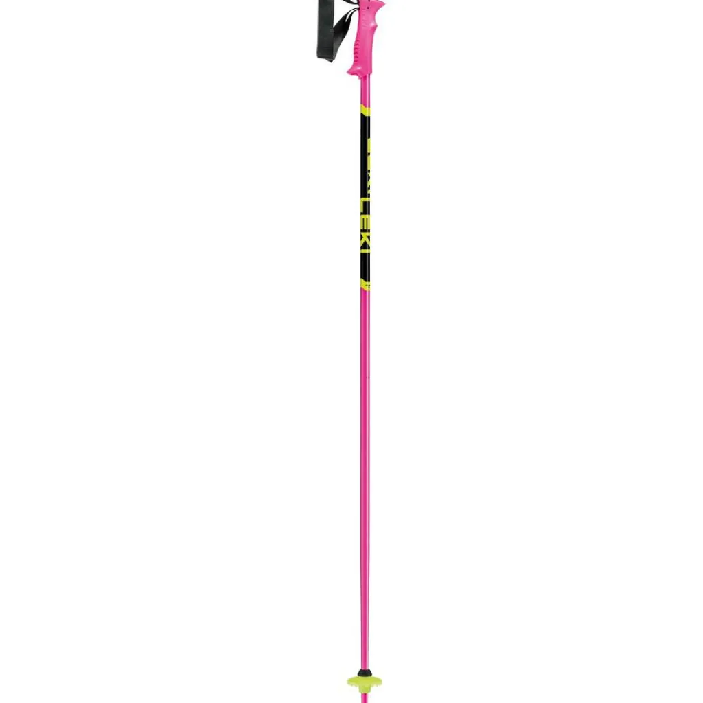 Skistokken|Wintersport-Leki Racing Kids skistokken junior neon pink black neon yellow