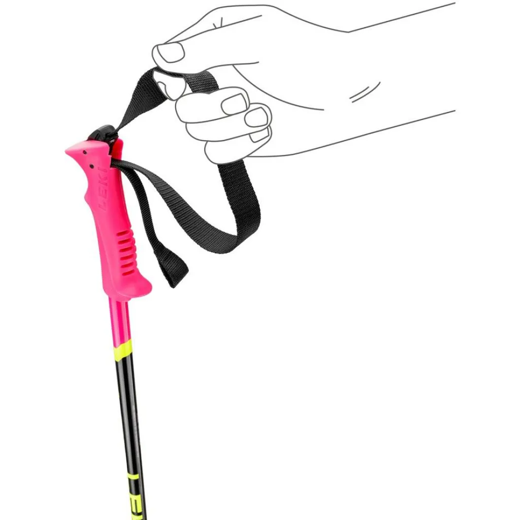 Skistokken|Wintersport-Leki Racing Kids skistokken junior neon pink black neon yellow