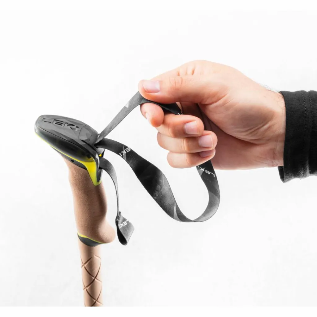 Leki Sherpa wandelstokken dark anthracite copper neon yellow< Wandelstokken|Wandelstokken