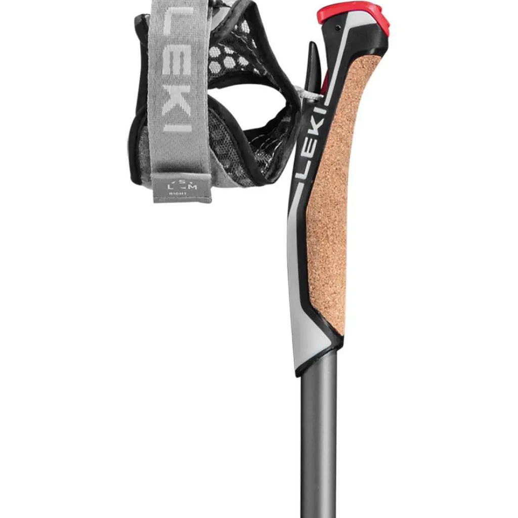 Wandelen|Wandelstokken-Leki Traveller Alu wandelstokken black silvergrey neon yellow