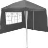 Tunneltenten|Koepeltenten-Lifetime Garden  partytent 300 x 300 cm anthracite