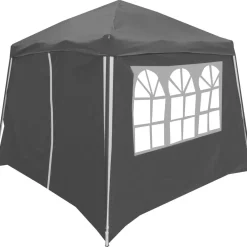 Tunneltenten|Koepeltenten-Lifetime Garden partytent 300 x 300 cm anthracite
