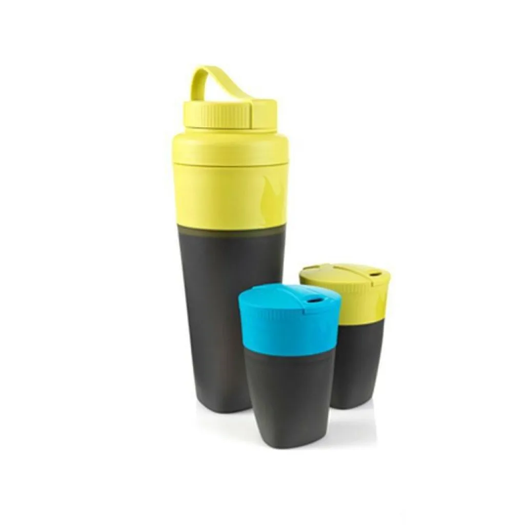 Light My Fire Pack-up drinkflessen set lime cyan blue< Drinkflessen