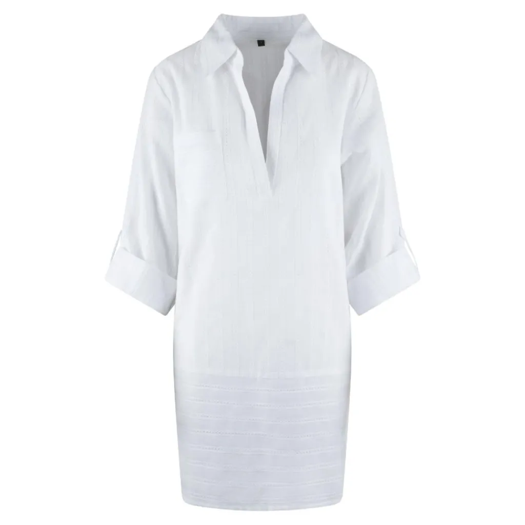 Strandkleding-LingaDore 7729 tuniek dames white