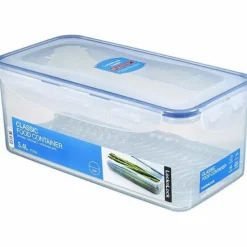 Lock & Lock  Hoge vershouddoos met tray 3,4 liter transparant< Vershouddozen