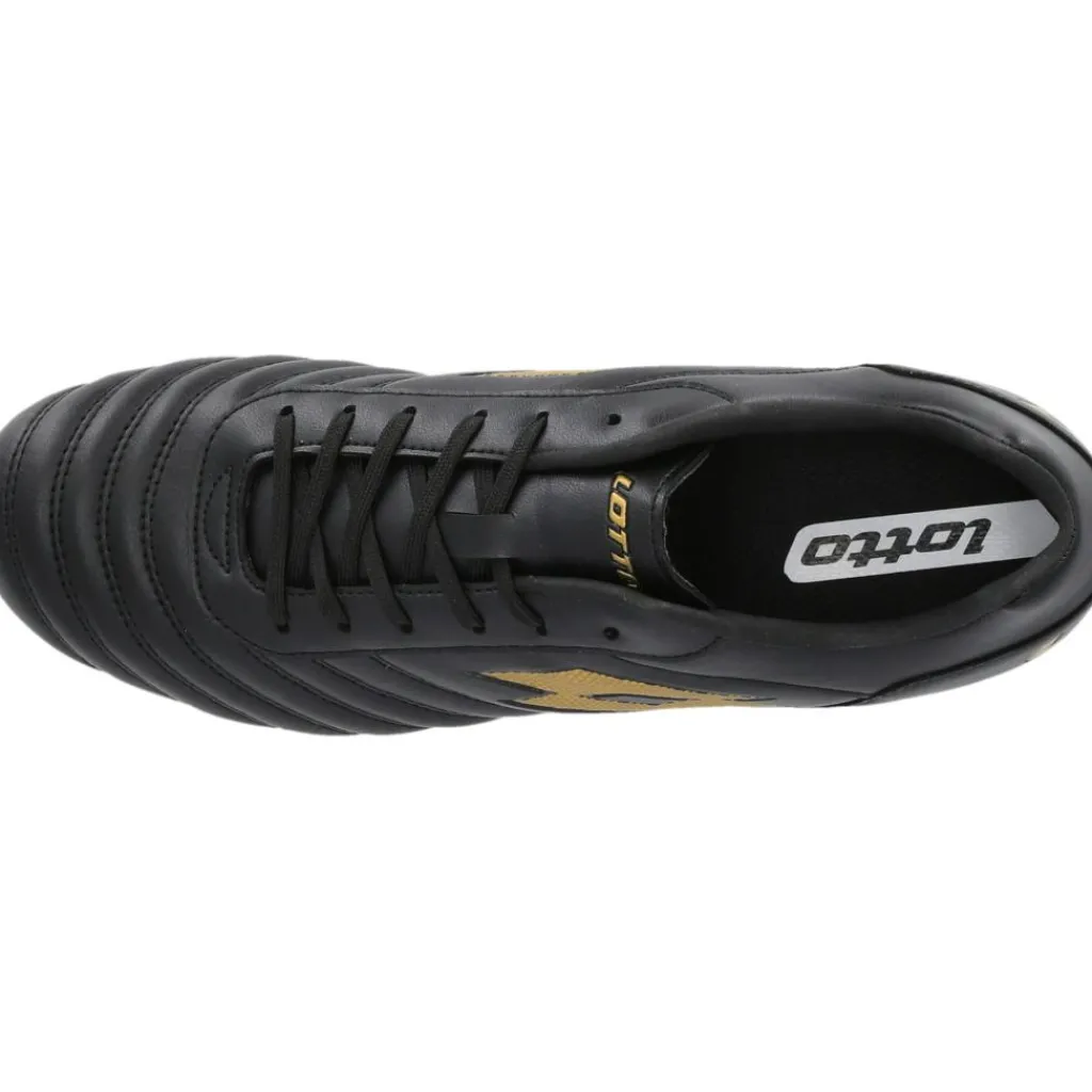 Lotto Milano 700 AGM voetbalschoenen heren all black light platino< Voetbalschoenen