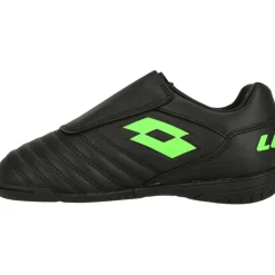 Lotto Milano 700 ID K zaalvoetbalschoenen junior all black spring green< Voetbalschoenen