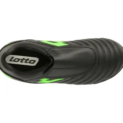 Lotto Milano 700 ID K zaalvoetbalschoenen junior all black spring green< Voetbalschoenen