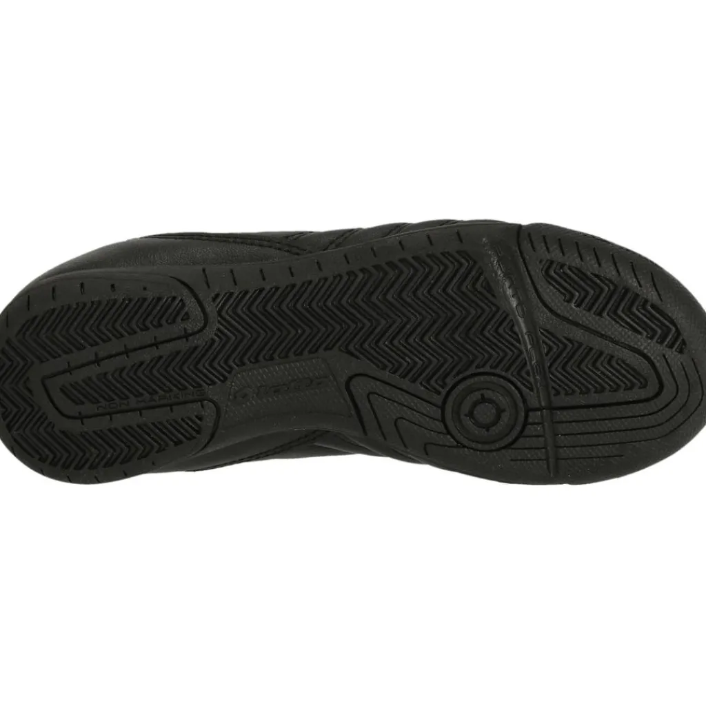 Lotto Milano 700 ID K zaalvoetbalschoenen junior all black spring green< Voetbalschoenen