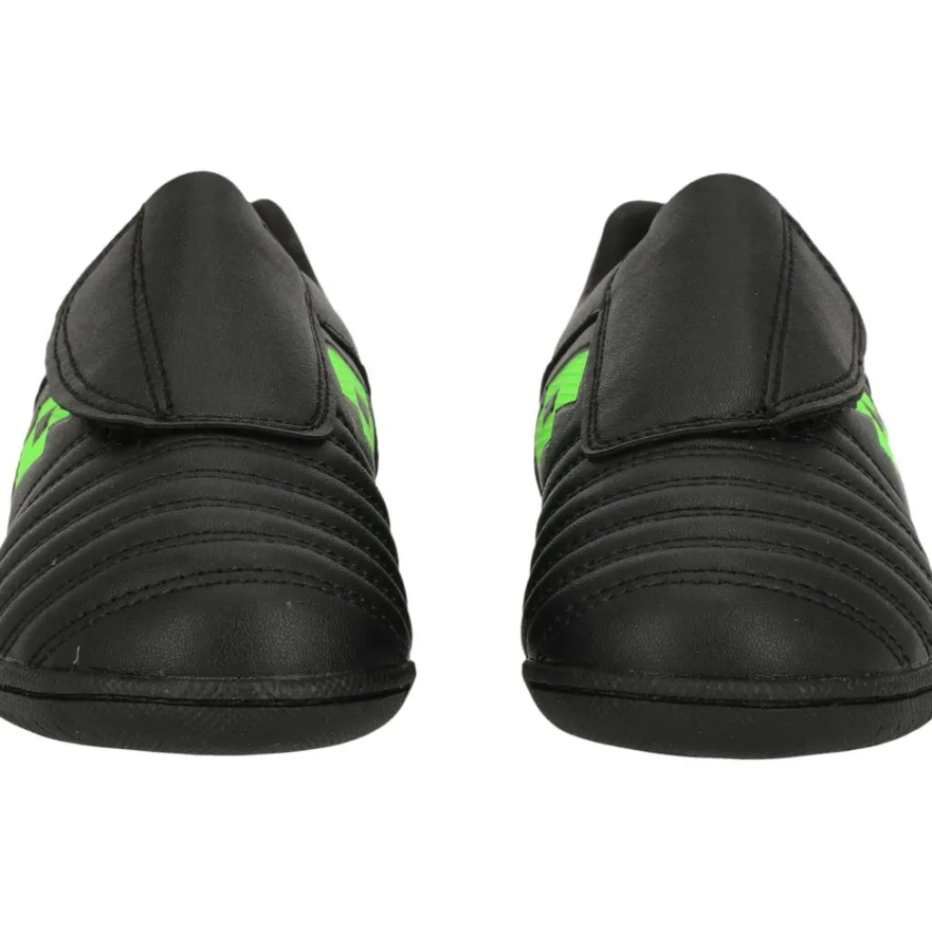 Lotto Milano 700 ID K zaalvoetbalschoenen junior all black spring green< Voetbalschoenen