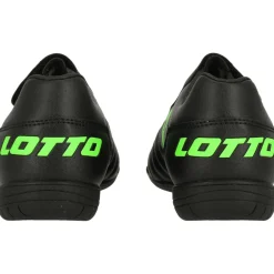 Lotto Milano 700 ID K zaalvoetbalschoenen junior all black spring green< Voetbalschoenen