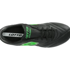 Voetbalschoenen-Lotto Stadio 200 FG voetbalschoenen heren all black spring green