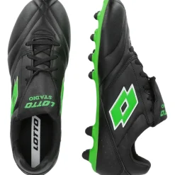 Voetbalschoenen-Lotto Stadio 200 FG voetbalschoenen heren all black spring green
