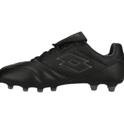 Lotto Stadio 200 FG voetbalschoenen heren all black asphalt< Voetbalschoenen