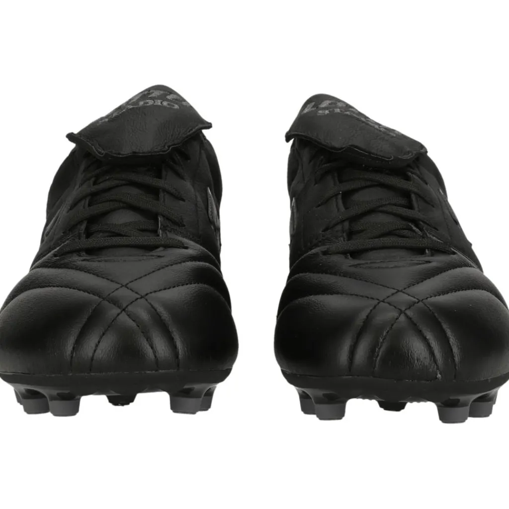 Lotto Stadio 200 FG voetbalschoenen heren all black asphalt< Voetbalschoenen