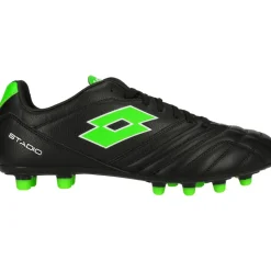 Voetbalschoenen-Lotto Stadio 300 III FG voetbalschoenen heren all black spring green