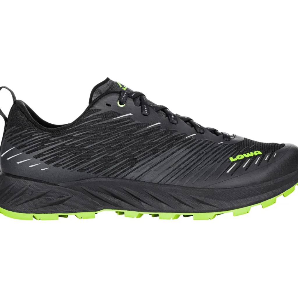 Hardloopschoenen-Lowa AMPLUX hardloopschoenen heren black lime