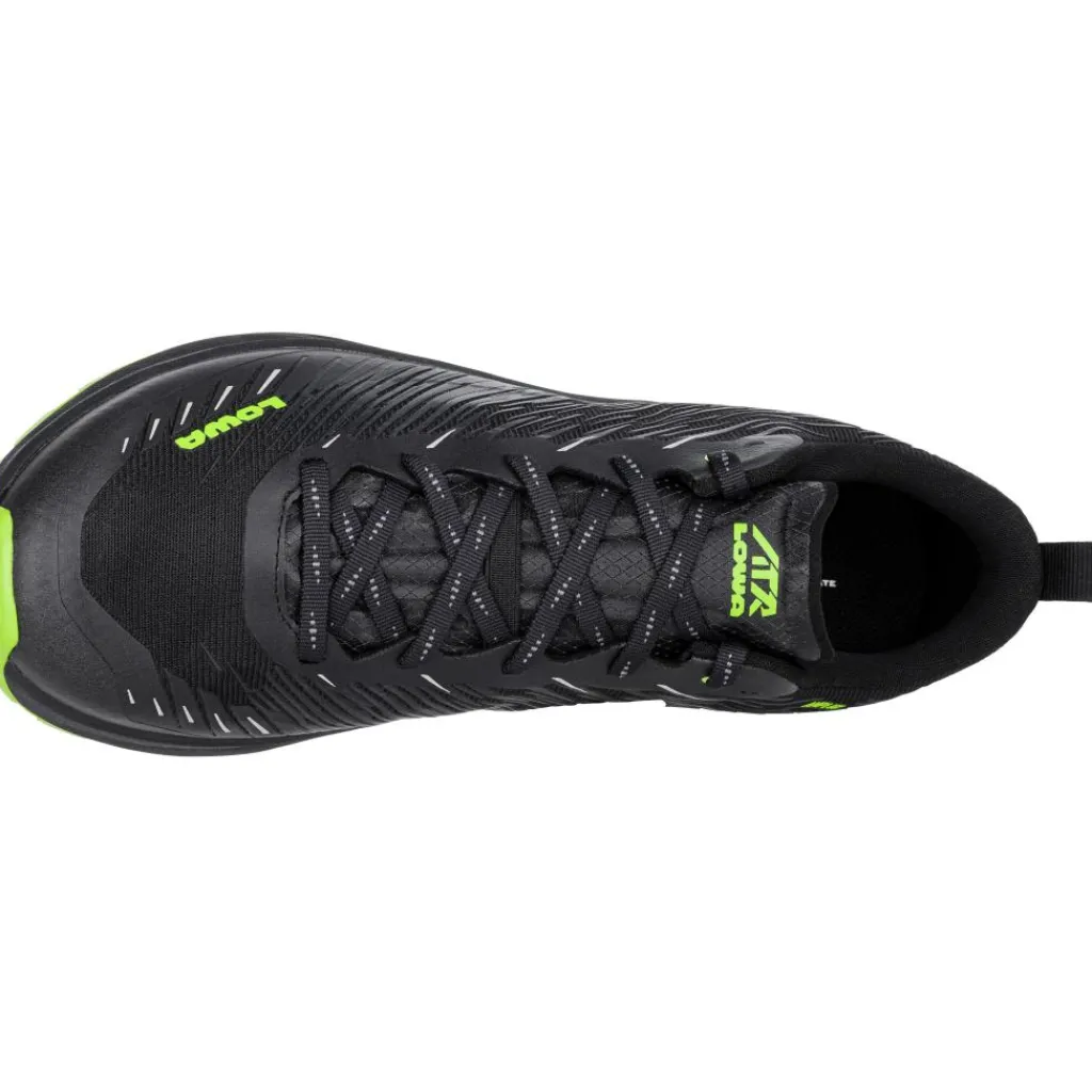 Hardloopschoenen-Lowa AMPLUX hardloopschoenen heren black lime