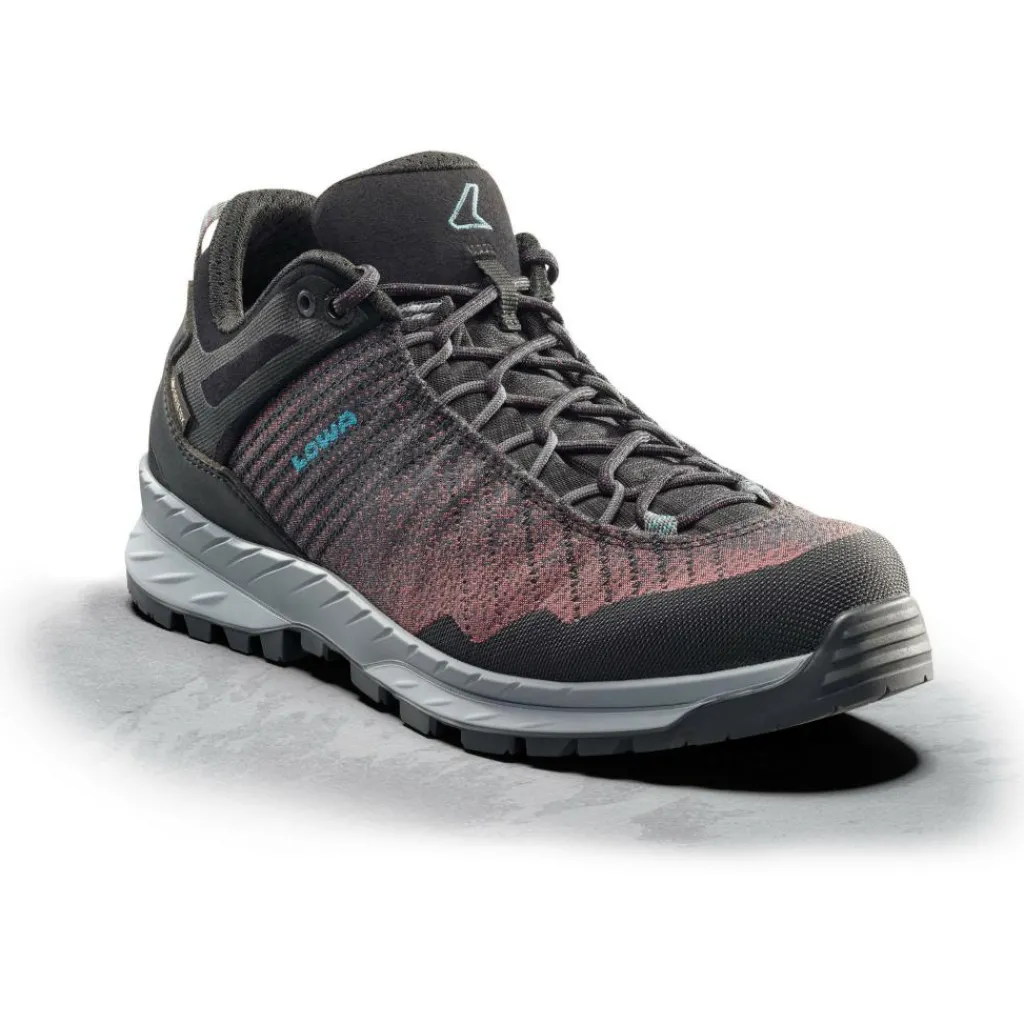 Lowa Carezza GTX Lo Ws wandelschoenen dames black brown< Wandelen|Wandelschoenen