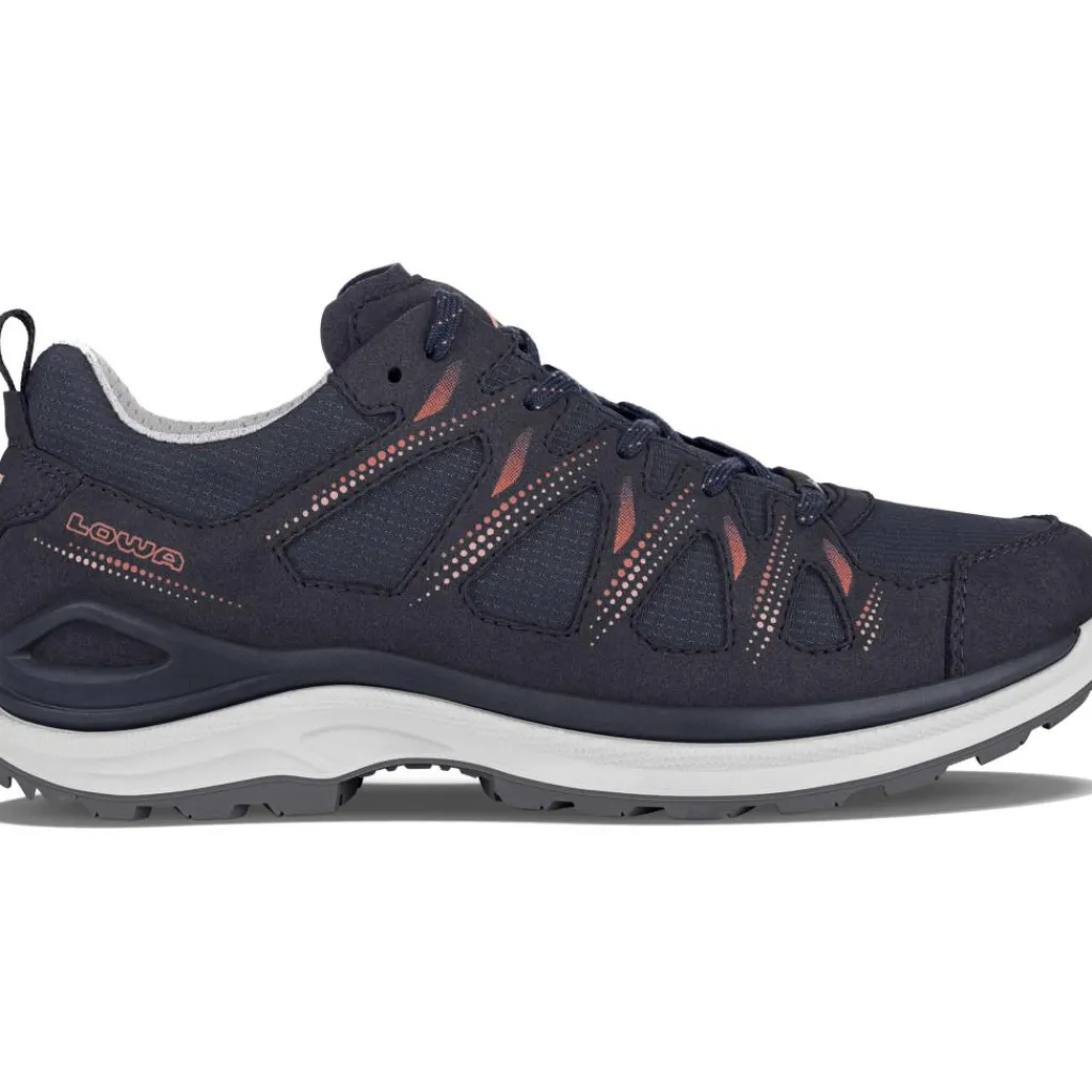 Lowa Innox Evo II GTX Ws wandelschoenen dames navy redwood< Wandelen|Wandelschoenen