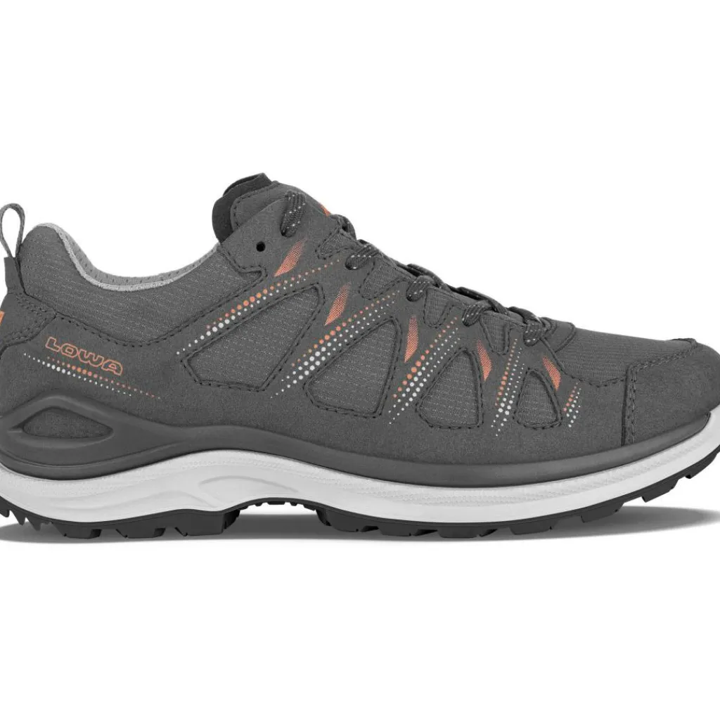 Lowa Innox Evo II GTX Ws wandelschoenen dames asphalt salmon< Wandelen|Wandelschoenen