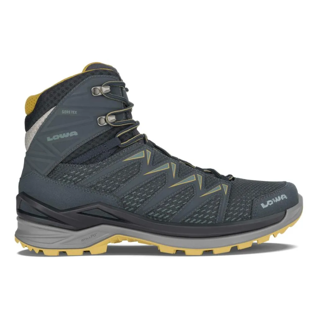 Lowa Innox Pro GTX Mid wandelschoenen heren steel blue mustard< Wandelschoenen|Wandelschoenen