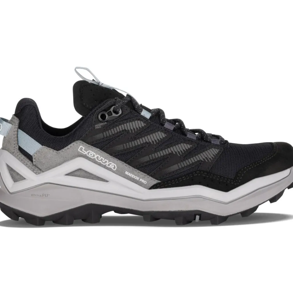 Wandelen|Wandelschoenen-Lowa Maddox Pro GTX Lo Wide wandelschoenen heren black grey