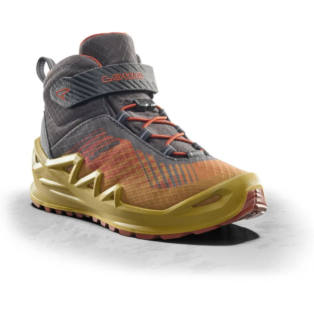 Wandelen|Wandelschoenen-Lowa Merger GTX QC Mid wandelschoenen dames mustard rust