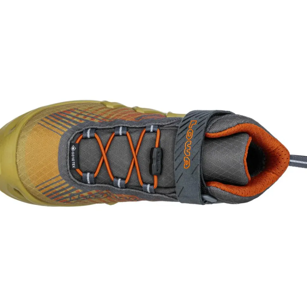 Wandelen|Wandelschoenen-Lowa Merger GTX QC Mid wandelschoenen dames mustard rust