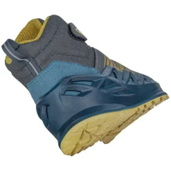 Wandelen|Wandelschoenen-Lowa Merger GTX QC Mid wandelschoenen junior petrol mustard