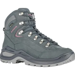 Lowa Renegade Evo GTX Mid Ws wandelschoenen dames steelblue oldrose< Wandelen|Wandelschoenen