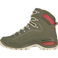 Wandelen|Wandelschoenen-Lowa Renegade Evo GTX Mid Ws wandelschoenen dames grey green panna