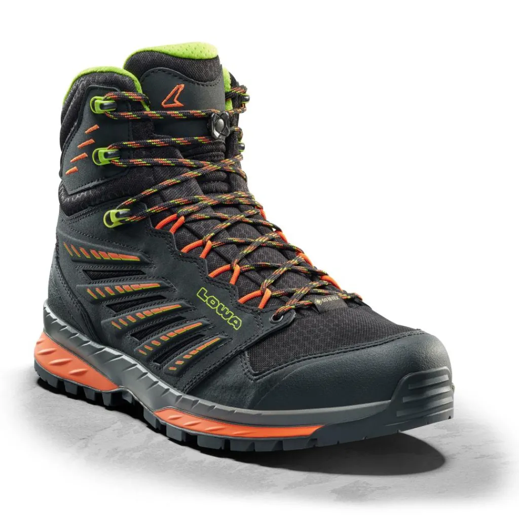 Lowa Trek Evo GTX Mid wandelschoenen heren black flame< Wandelschoenen|Wandelschoenen
