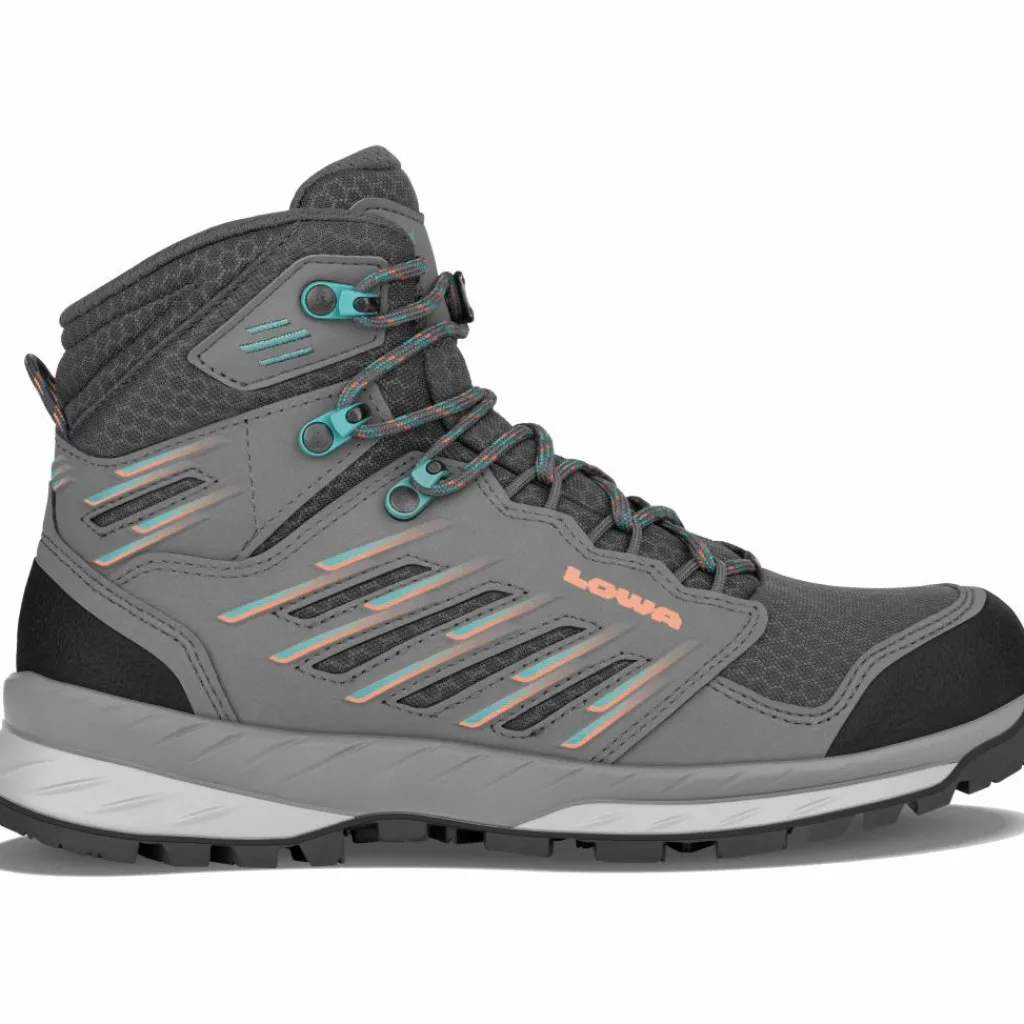 Wandelen|Wandelschoenen-Lowa Trek Evo GTX Mid Ws bergschoenen dames grey arctic