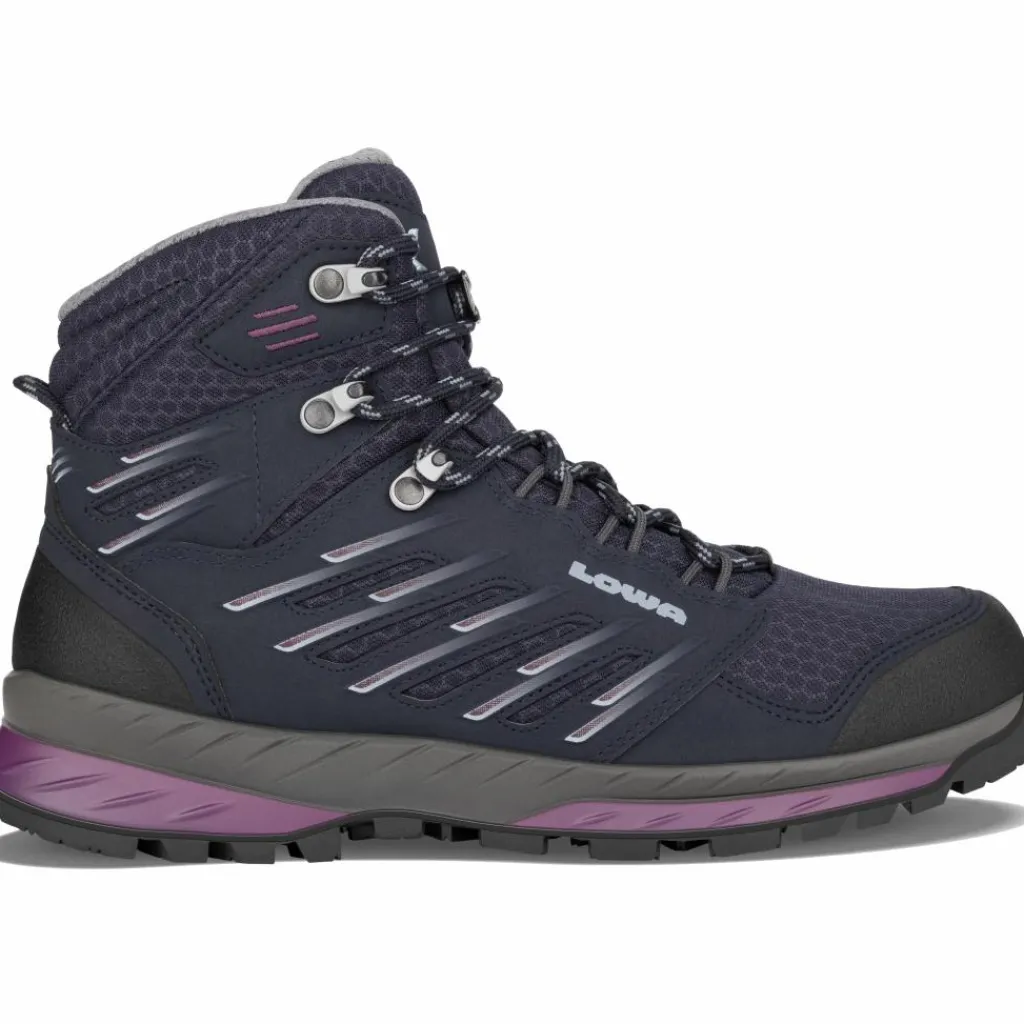 Lowa Trek Evo GTX Mid Ws bergschoenen dames navy berry< Wandelen|Bergschoenen