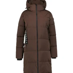 Luhta Eisele parka outdoor jack dames dark brown< Outdoor Jack