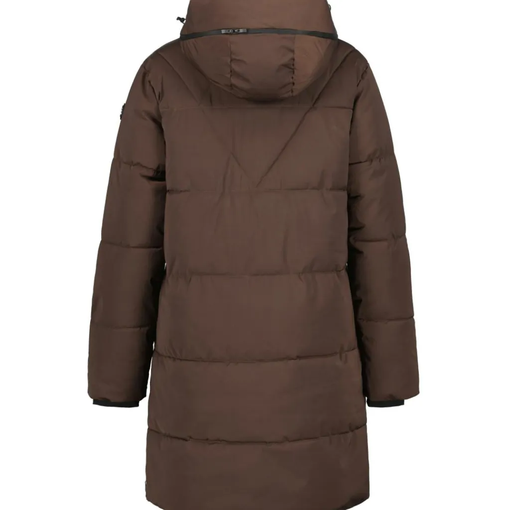 Luhta Eisele parka outdoor jack dames dark brown< Outdoor Jack