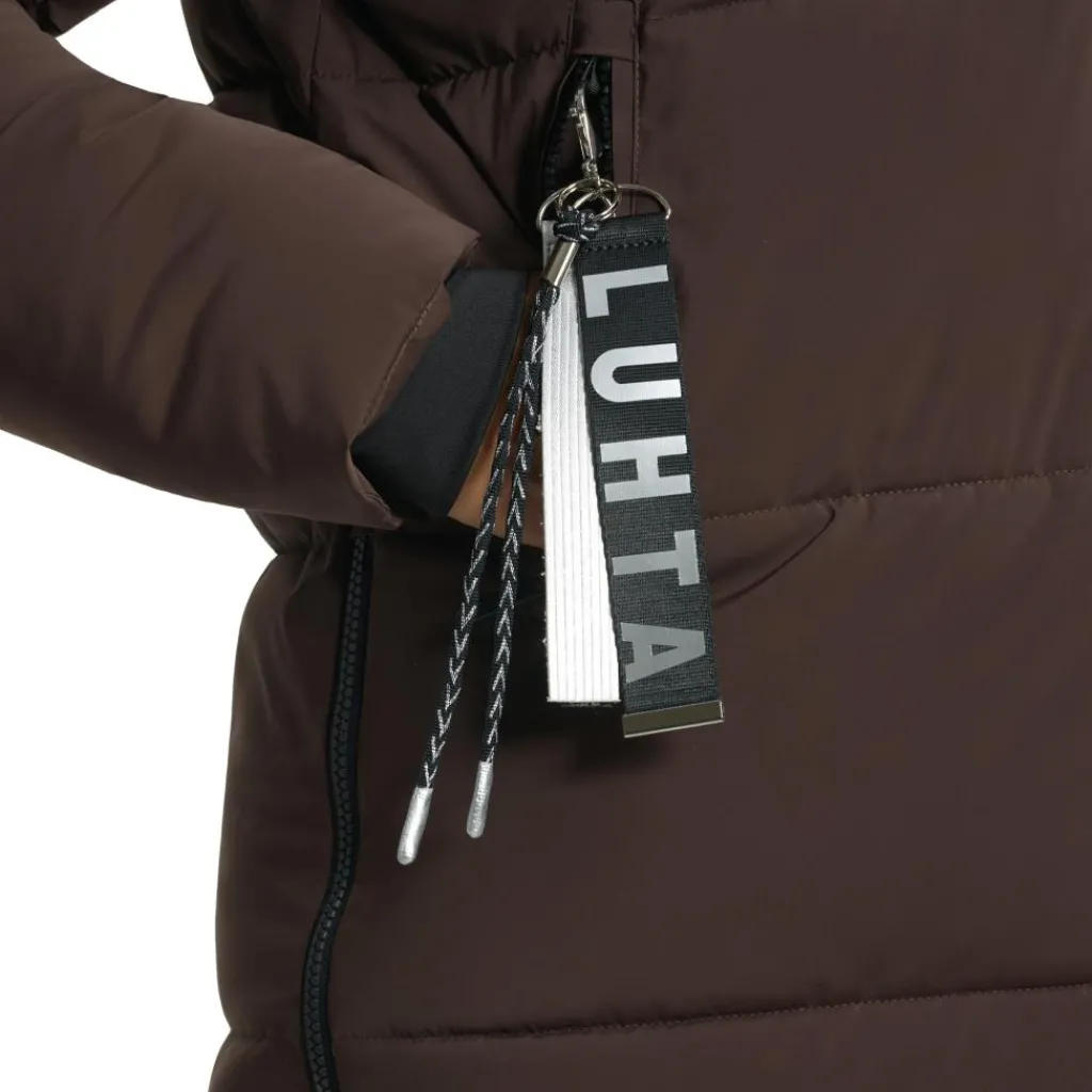 Luhta Eisele parka outdoor jack dames dark brown< Outdoor Jack