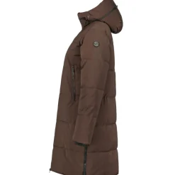 Luhta Eisele parka outdoor jack dames dark brown< Outdoor Jack