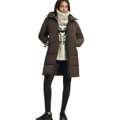 Luhta Eisele parka outdoor jack dames dark brown< Outdoor Jack