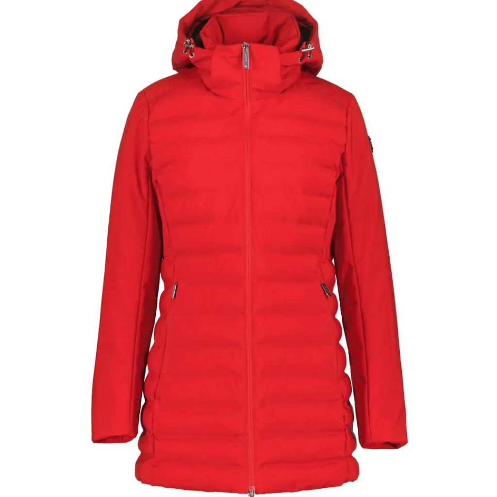 Luhta Ilomantsi parka outdoor jack dames cranberry< Outdoor Jack