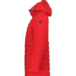 Luhta Ilomantsi parka outdoor jack dames cranberry< Outdoor Jack