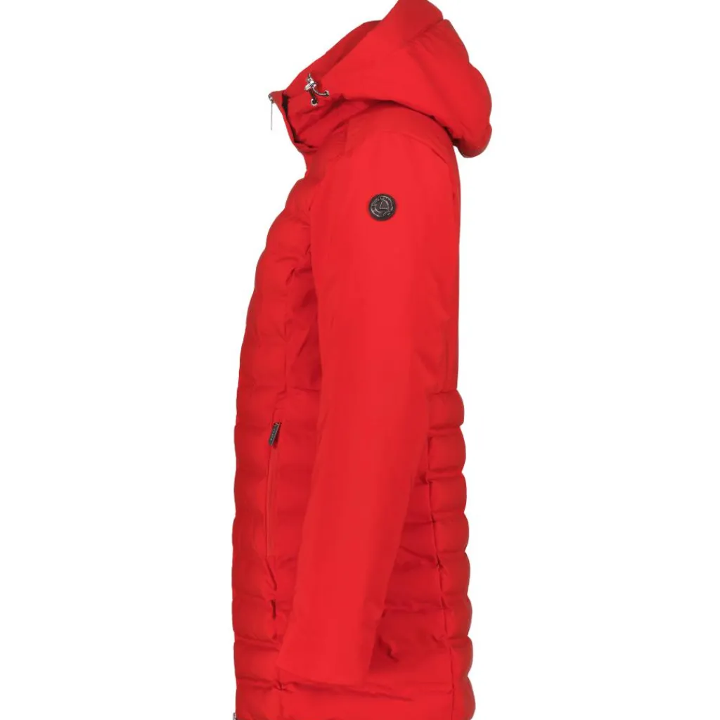 Luhta Ilomantsi parka outdoor jack dames cranberry< Outdoor Jack