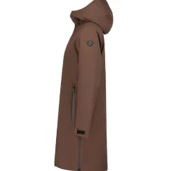 Luhta Iskola parka outdoor jack dames dark brown< Outdoor Jack