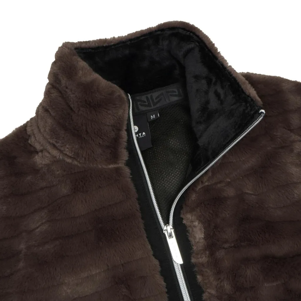 Luhta Isolahti fleece vest dames dark brown< Ski Vesten|Wintersport