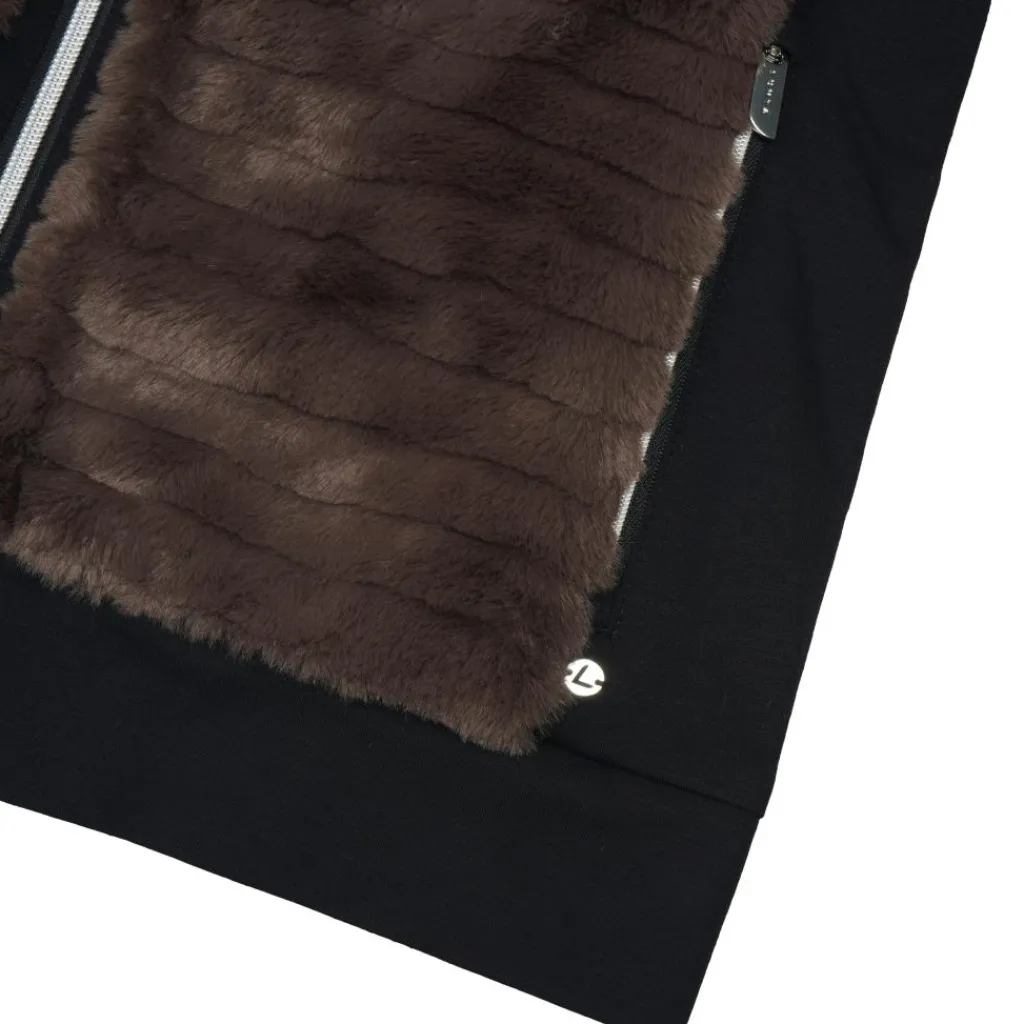 Luhta Isolahti fleece vest dames dark brown< Ski Vesten|Wintersport