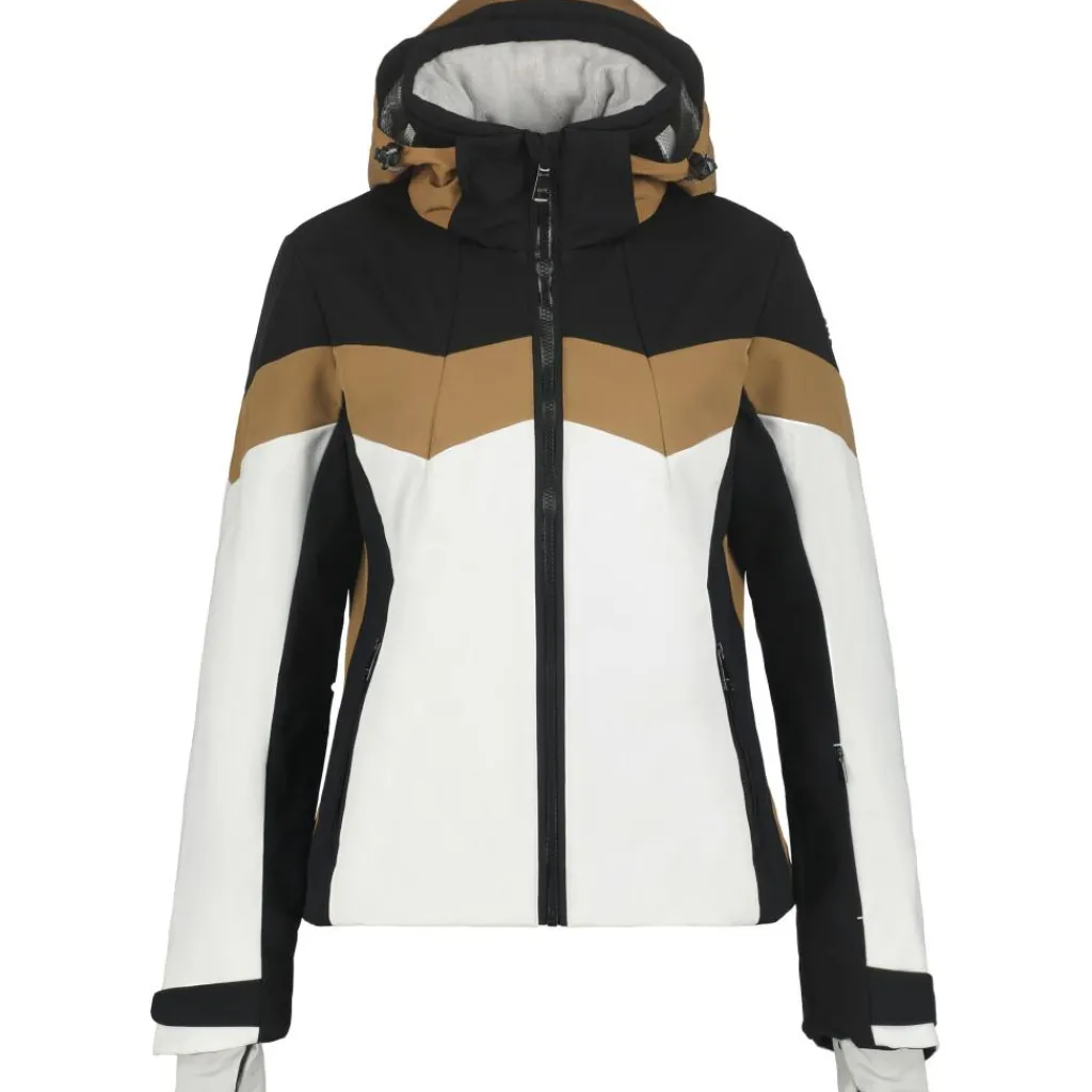 Luhta Leutsuvaara winterjas dames optic white< Ski Jassen|Wintersport