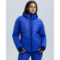 Ski Jassen|Wintersport-Luhta Mallatunturit softshell winterjas dames blue
