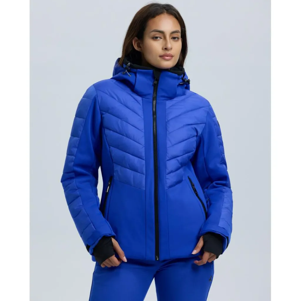 Ski Jassen|Wintersport-Luhta Mallatunturit softshell winterjas dames blue