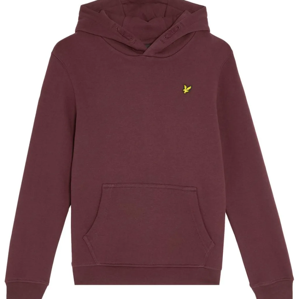 Lyle & Scott Brush Back Pullover hoodie junior burgundy< Truien & Vesten